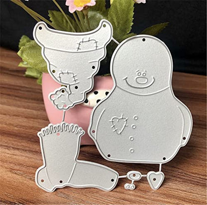 Metal Cutting Dies DIY Merry Christams Embossing Stencil Template Scrapbooking Card Making Mold Photo Album Arts Crafts Tools (6 Count)