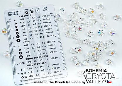 50 pcs Faceted Fire Polished Pressed Czech Glass Beads 6mm (50 Count)