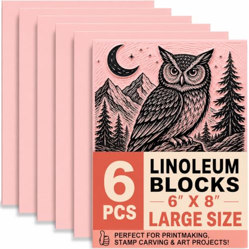 Rubber Linoleum Blocks for Printmaking