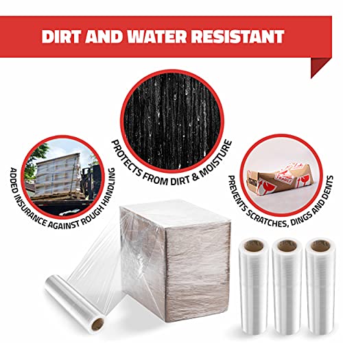8 Pack Stretch Wrap 18 Inch 80 Gauge Shrink Wrap