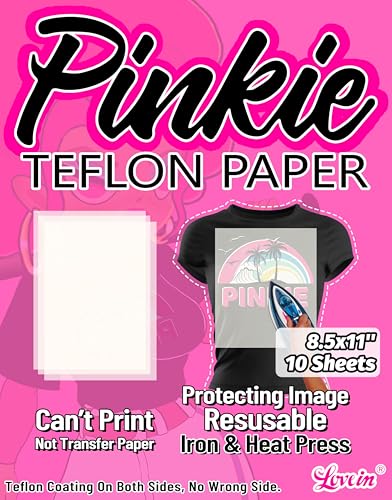 Pinkie Non Stick Teflon Paper for Heat Press (10 count)