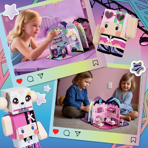 Magnetic Doll House Playset for Girls Ages 3+