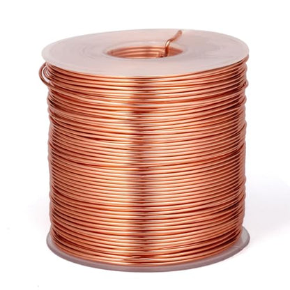 328FT 18 Gauge Bendable Copper Aluminum Craft Wire for Jewelry Making Craft (328 Foot)
