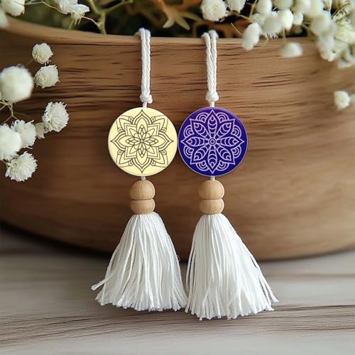 Bohemian Round Pattern Polymer Clay Texture Sheets Mandala Pattern Silicone Texture Stamp Single Image Modeling Pattern Pad for Jewelry and Clay Earrings Tools