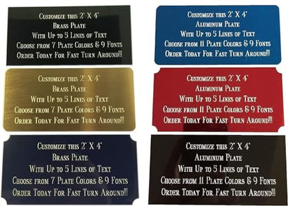 Custom Engraved Name Plates