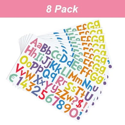 544 Pcs 16 Sheets Large Alphabet Stickers 2 Inch (544 Count)