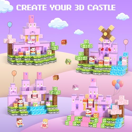 150Pcs 0.8in Magnetic Blocks for Girls (150 Count)