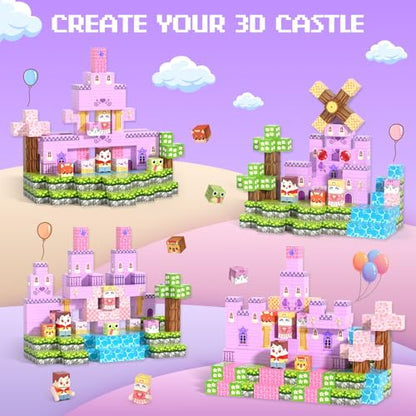 150Pcs 0.8in Magnetic Blocks for Girls (150 Count)