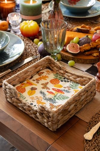 100 x Disposable Fall Paper Napkins (100 Count)