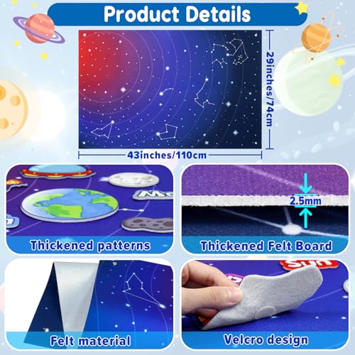 41Pcs Felt Story Board Set