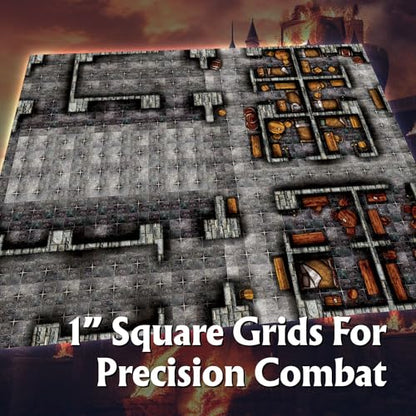 The Graystone Castle Roleplaying Battlemaps; 16 Modular RPG Maps in 8 Double