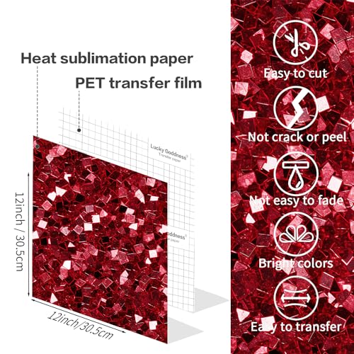 Red Sublimation Transfer Sheets for Heat Press Machine