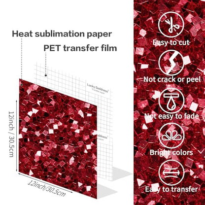 Red Sublimation Transfer Sheets for Heat Press Machine