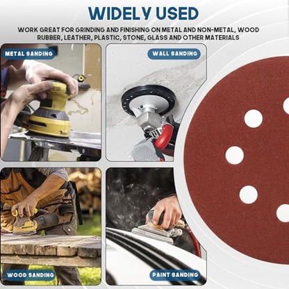 5 Inch 8 Hole Sanding Discs