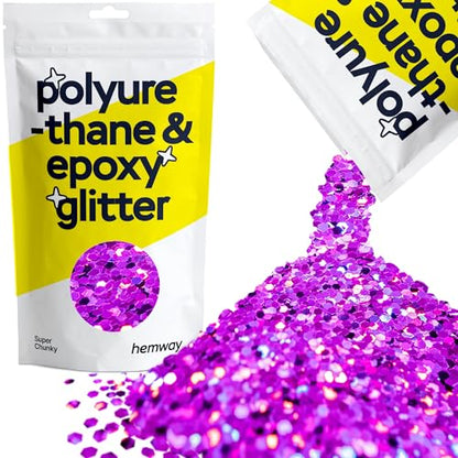 Resin Glitter Purple Holographic 100g Super Chunky (3.5 Ounce)
