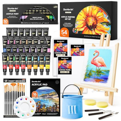 54 Pack Acrylic Paint Set