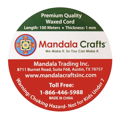 1mm Deep Sky Blue Cotton Waxed Cord for Jewelry Making