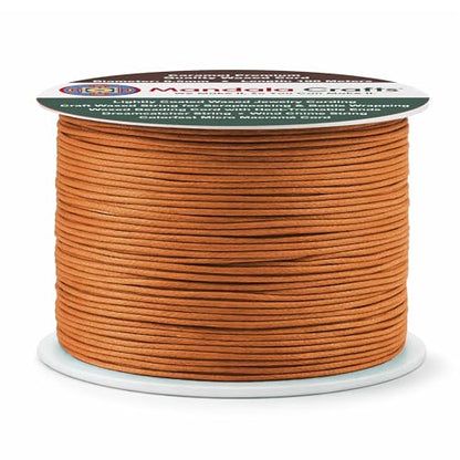 0.5mm Caramel Waxed Cord