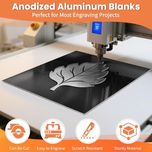 6 Pcs 7 x 5 inch Anodized Aluminum Sheet Set