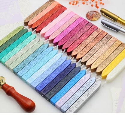 12Pcs Wax Sealing Sticks with Wicks (12 Count)