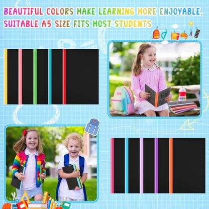 100 Pack A5 Composition Notebooks Bulk 5"x8" Notebooks Novel Color (100 Count)