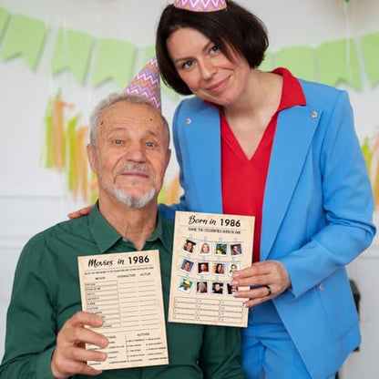 40th Birthday Party Games (50 Count)