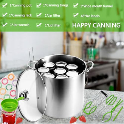 Canning Pot Water Bath Canner 20quart Stock Pot