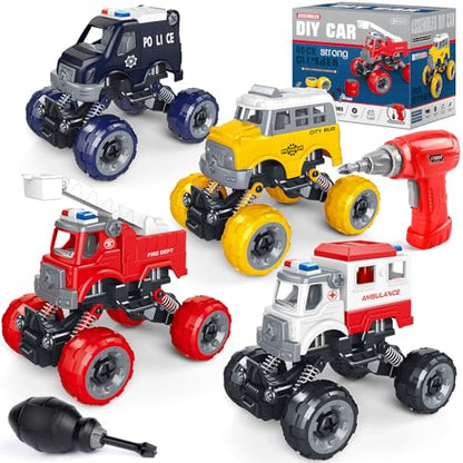 Take Apart Toys for 6 Year Old Boy Gifts Kids Boy Toys Age 4 (4 Count)