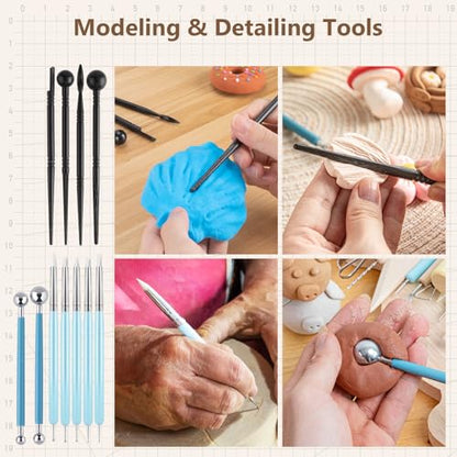 36PCS Pottery & Clay Sculpting Tools