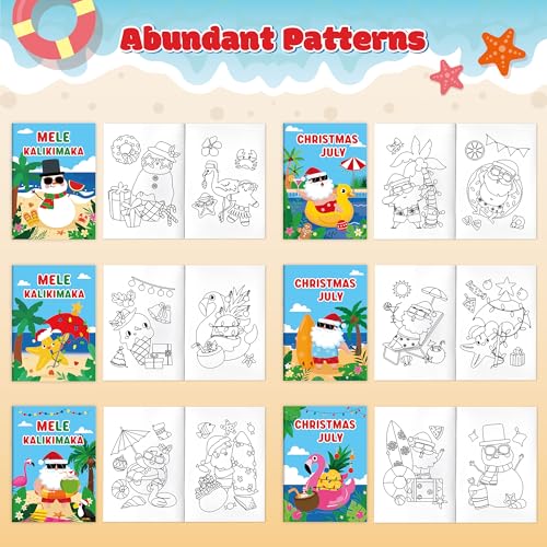 July Christmas Coloring Books (24 Count)