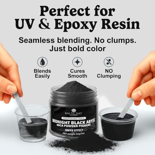 Midnight Abyss Black Mica Powder 2 oz