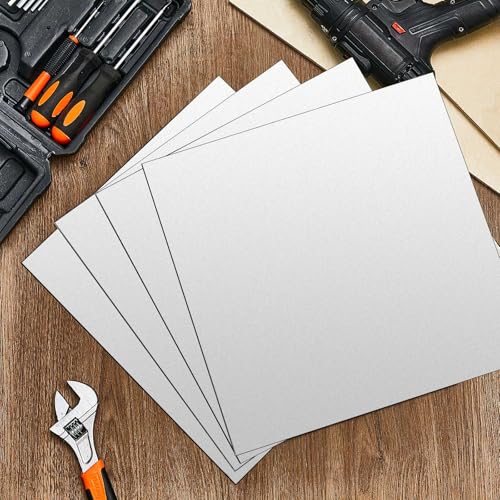 2 Pcs Mild Steel Sheet Cold Rolled 18 Gauge Metal Plate Weldable Metal Sheets for Professional Industrial DIY Use (2 Count)