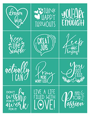 Silk Screen Stencils Self Adhesive Reusable Mesh Printing Stencil for Painting on Wood Fabric Chalkboard Home Decor