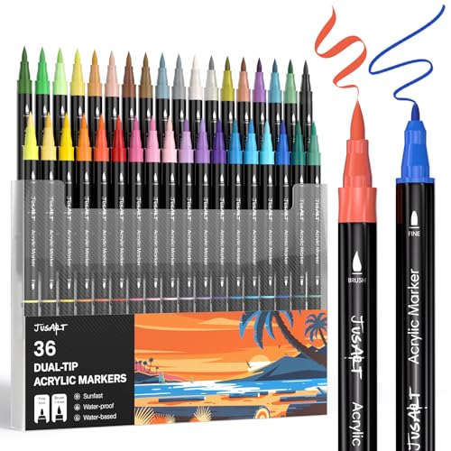 Acrylic Paint Markers 36 Colors