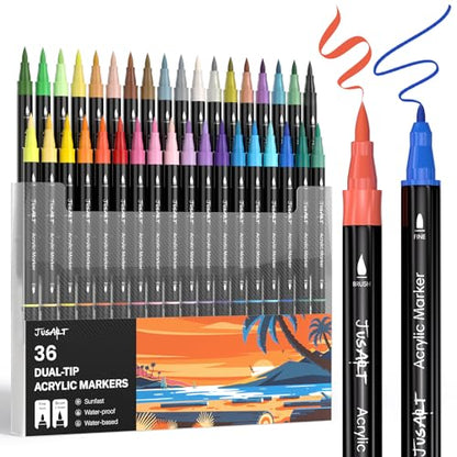 Acrylic Paint Markers 36 Colors