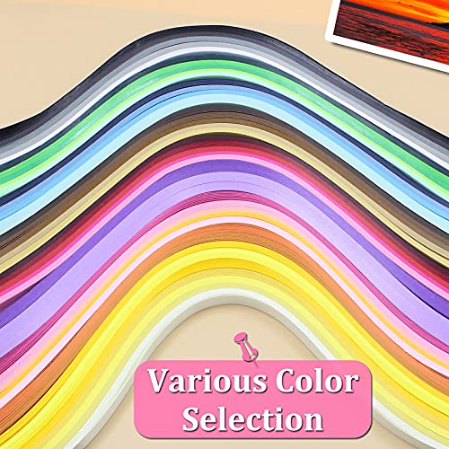 Multi Color Quilling Paper Strips Kits (900 Count)