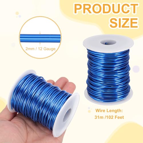 12 Gauge 2mm Anodized Aluminum Wire for Jewelry Craft Making