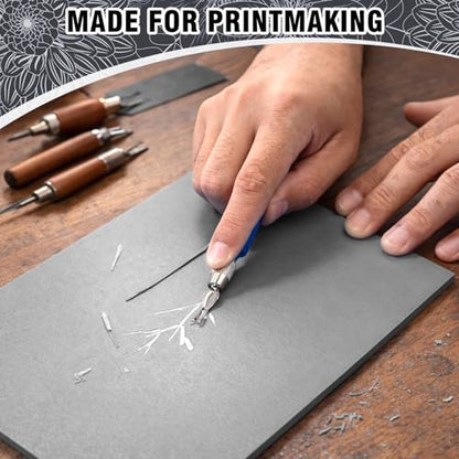 8 Pcs 9x12 Soft Linoleum Carving Block