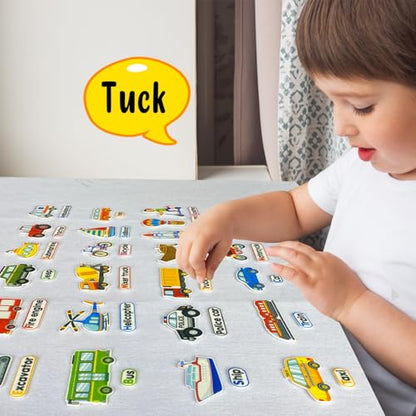 Felt Transportation Vehicles Learning Pieces (48 Count)