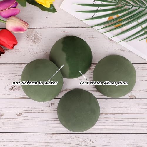 4 Pack Small Floral Foam Half Ball