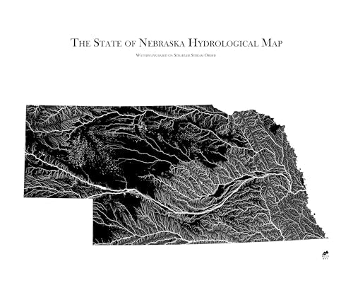 Hydrological River Map of Nebraska