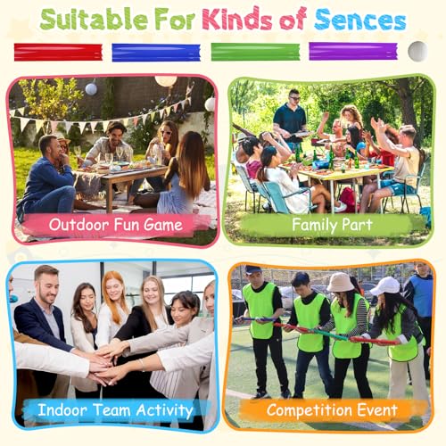 Team Building Exercise Activities Pipeline Kit Group Games (16 Count)