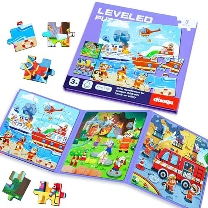 Fire Brigade Magnetic Puzzles for Toddlers (61 Count)