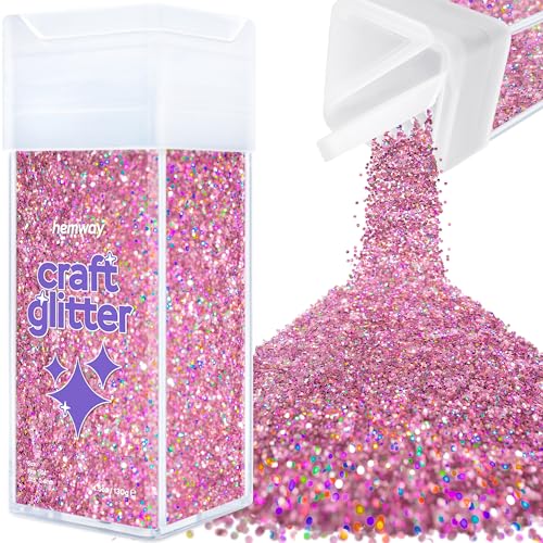 Craft Glitter Shaker Pink Holographic 130g Fine (3.8 Ounce)