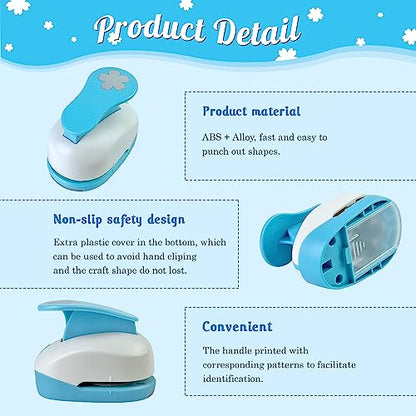 Flower Hole Punch for Craft Size Out 1