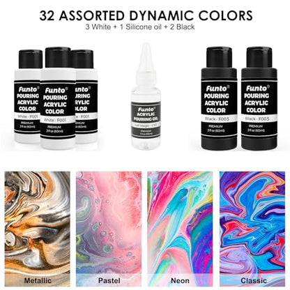 Acrylic Pouring Paint Set (71 Fl Oz)