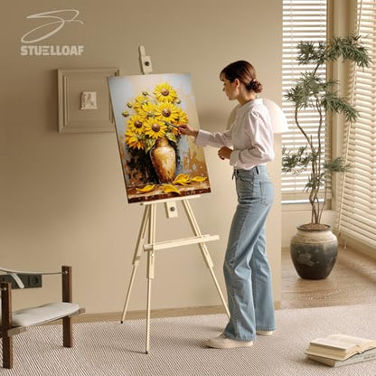 Tripod Portable Standing Wooden Easel for Painting