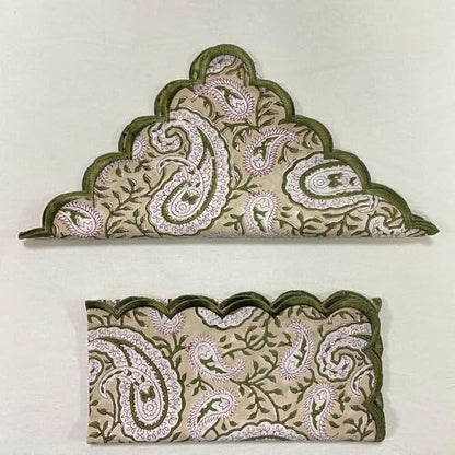 Hand Block Print Cloth Napkins (4 Count)