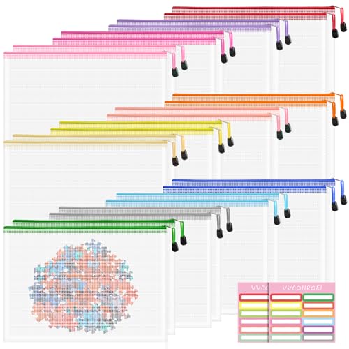 24pcs Clear Zipper Pouches (24 Count)