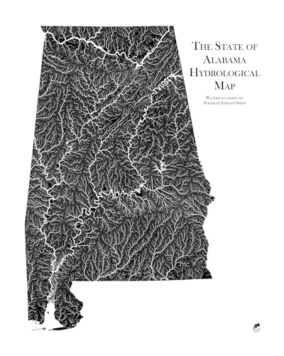 Hydrological River Map of Alabama